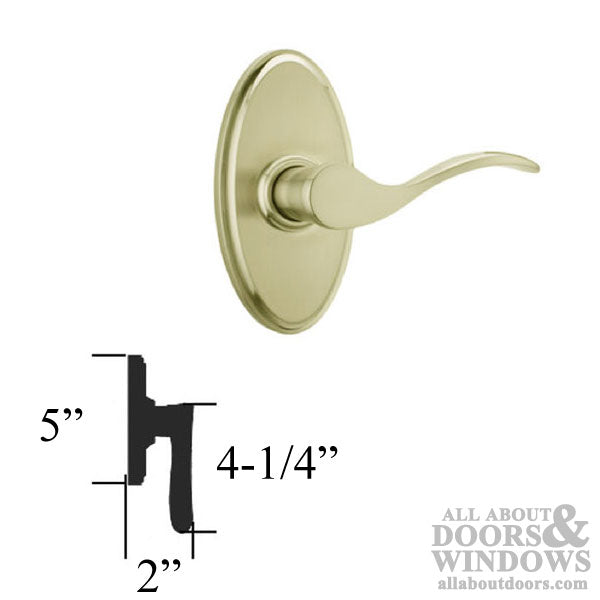 Weslock Bordeau Keyed Door Lever Right Handed Polished Brass Keyed Entry Handle - Weslock Bordeau Keyed Door Lever Right Handed Polished Brass Keyed Entry Handle
