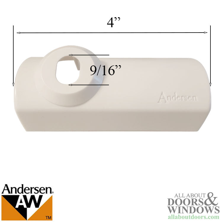 Andersen Window Operator Cover For E-Z Casement Classic Windows White 1999 to Present - Andersen Window Operator Cover For E-Z Casement Classic Windows White 1999 to Present