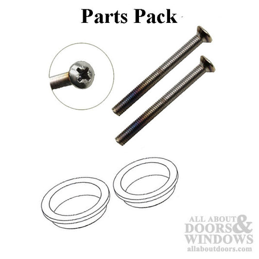 Parts Pack HLS7 2 gray bushings, 2  M5 x 70mm screws - Satin Nickel / Brushed Chrome