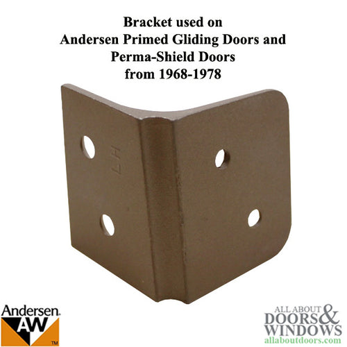 Andersen Left-hand Stationary Door Panel Bottom Bracket - Stone - Andersen Left-hand Stationary Door Panel Bottom Bracket - Stone