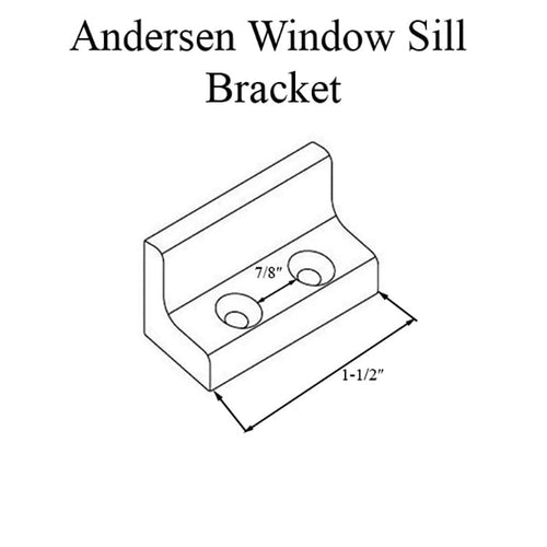 Andersen Tilt-Wash (DC) and (TW) Windows - Bracket w/screws - Sill (Stormwatch) - Terratone - Andersen Tilt-Wash (DC) and (TW) Windows - Bracket w/screws - Sill (Stormwatch) - Terratone