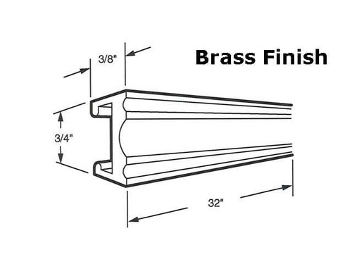 Towel Bar Polished Brass 32 Inch - Towel Bar Polished Brass 32 Inch