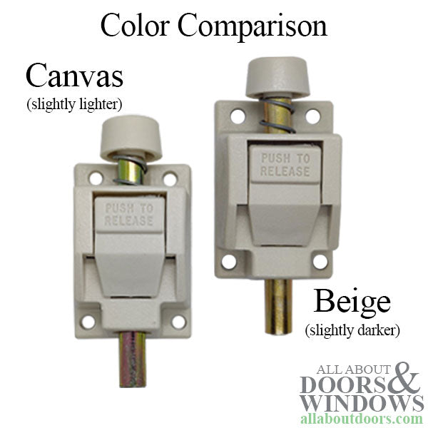 Truth Rectangular Spring Action Foot Bolt Pack for Patio Door - Truth Rectangular Spring Action Foot Bolt Pack for Patio Door