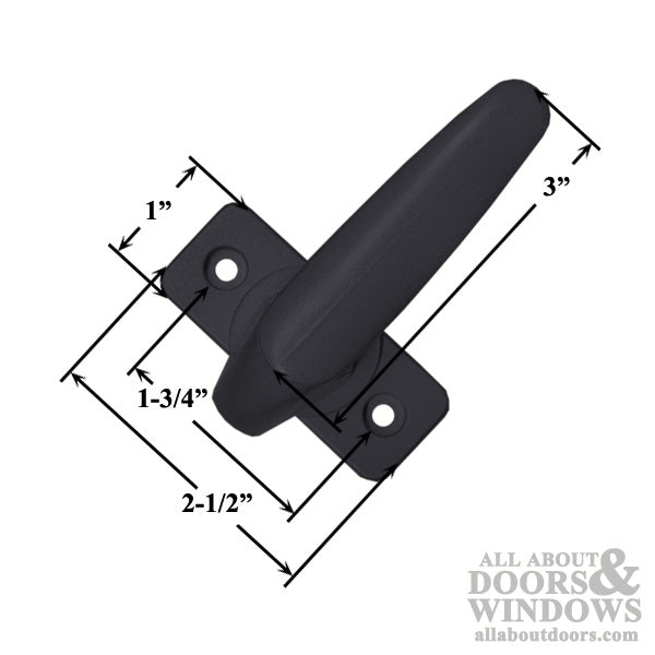 Storm Door Interior Duo Latch Handle for 0.313 Inch Spindle - Storm Door Interior Duo Latch Handle for 0.313 Inch Spindle