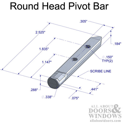 Pivot Bar, 2-1/2