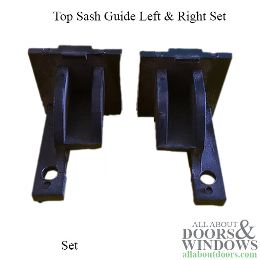 Top Sash Guide Left & Right Set - Black