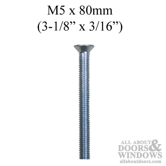 M5 x 80mm Screw Inside and Outside Operation Countersunk