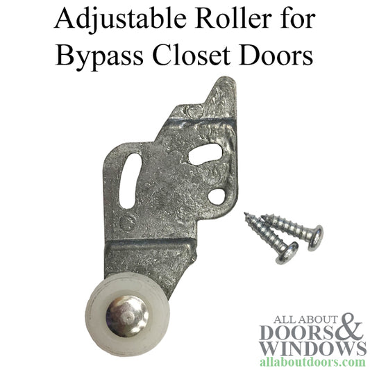 Bypass Closet Door Roller Adjustable with Offset
