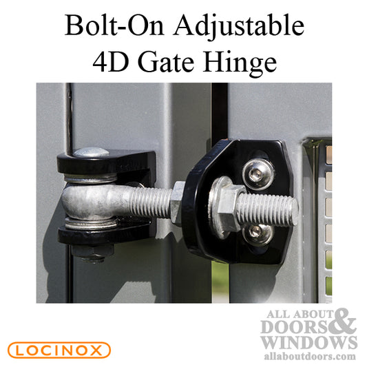 180 Degree Locinox Bolt-On 4D Adjustable Hinge