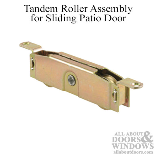 Sliding Patio Door Roller With Inverted Tab Housing 1.25 Inch Steel Wheel and Steel Housing
