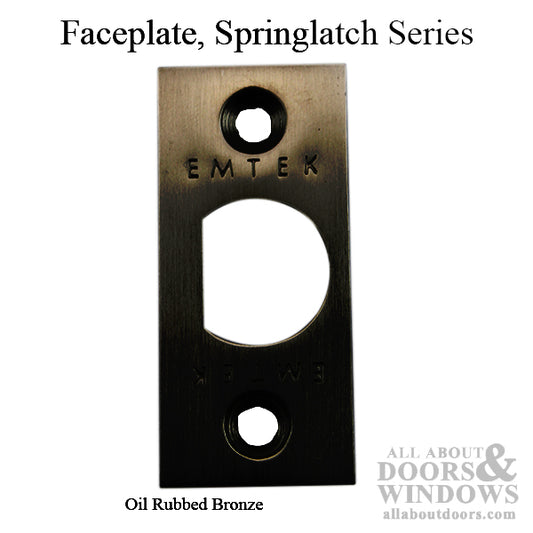 Springlatch Faceplate with Square Corner - ORB