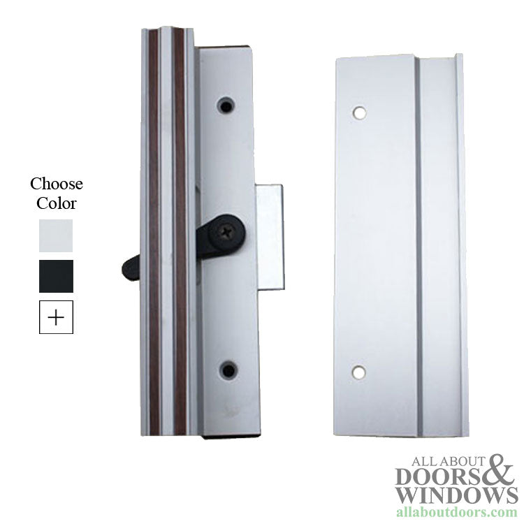 Handle Set for Sliding Patio Door with Extruded Inside Pull 4-15/16 Inch Hole Center - Handle Set for Sliding Patio Door with Extruded Inside Pull 4-15/16 Inch Hole Center