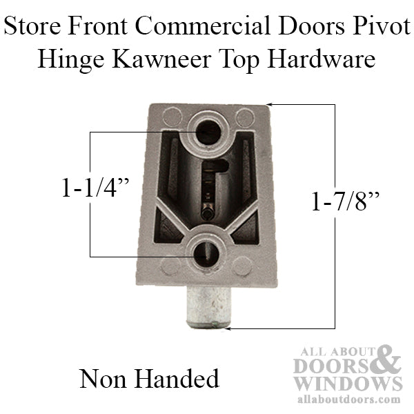 Store Front Commercial Doors Pivot Hinge Kawneer Top Hardware - Choose Color - Store Front Commercial Doors Pivot Hinge Kawneer Top Hardware - Choose Color