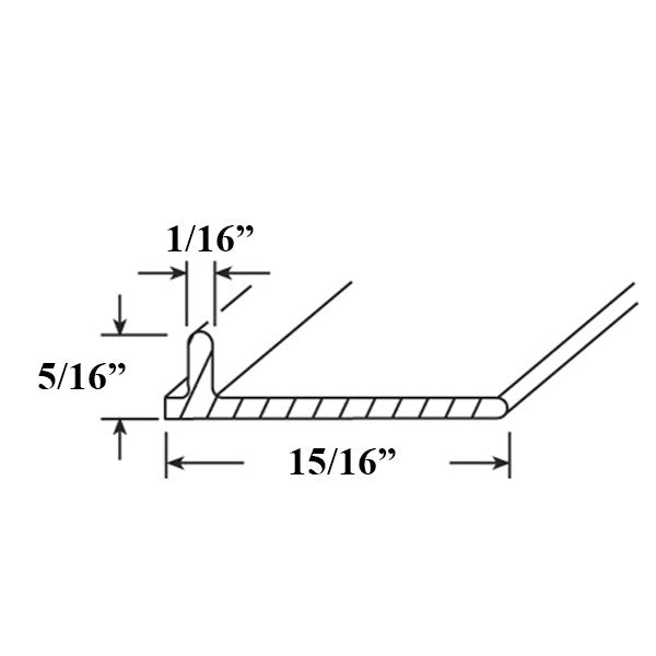 Screen Door Repair Track - Sliding Patio Door, Anodized Aluminum - 6 feet (72 inches) - Screen Door Repair Track - Sliding Patio Door, Anodized Aluminum - 6 feet (72 inches)