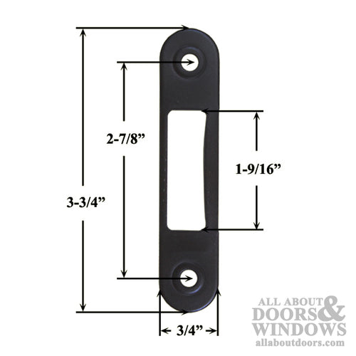 Plate, Hook Round - Dark Bronze - Plate, Hook Round - Dark Bronze