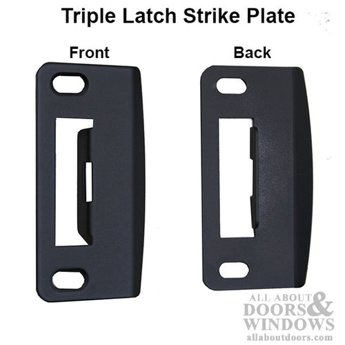 Multipoint Lock Strike Plate with Adjustable Tab – Brushed Nickel - Multipoint Lock Strike Plate with Adjustable Tab – Brushed Nickel