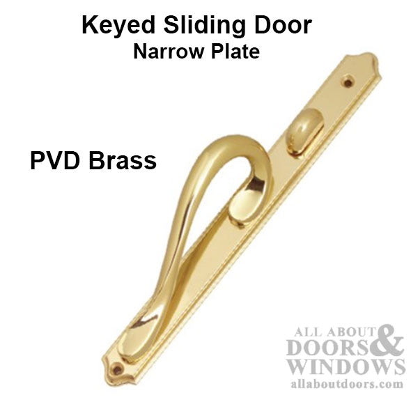 Weathershield Narrow Patio Sliding door Handle with key - Discontinued - Weathershield Narrow Patio Sliding door Handle with key - Discontinued