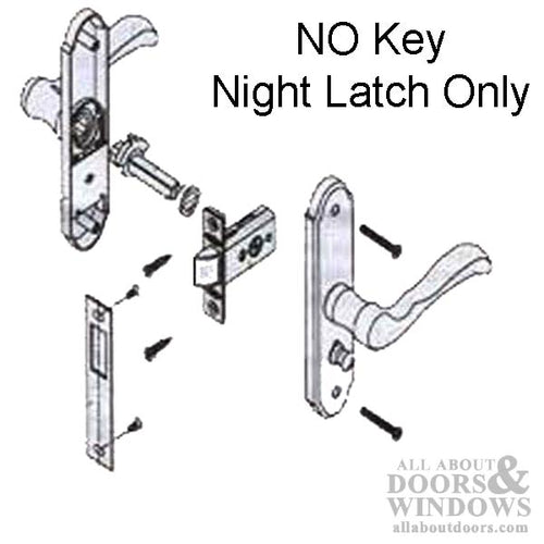 Mortise Lever, 1-3/16 Backset, Storm Door No Lock - Choose Color - Mortise Lever, 1-3/16 Backset, Storm Door No Lock - Choose Color