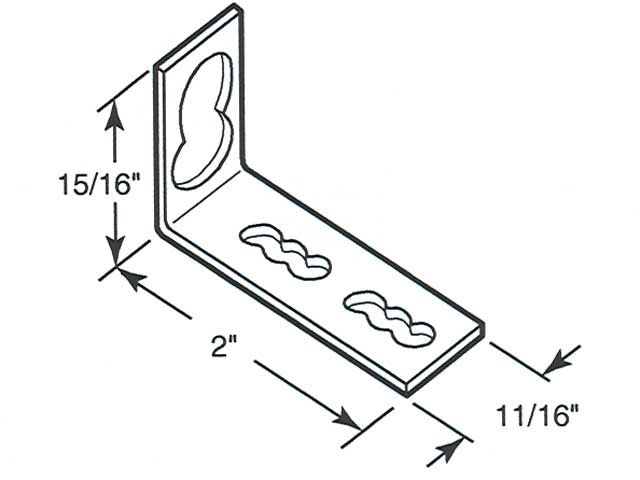 Mounting Bracket - Door Surface - Mounting Bracket - Door Surface