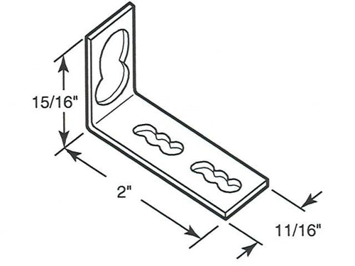 Mounting Bracket - Door Surface - Mounting Bracket - Door Surface