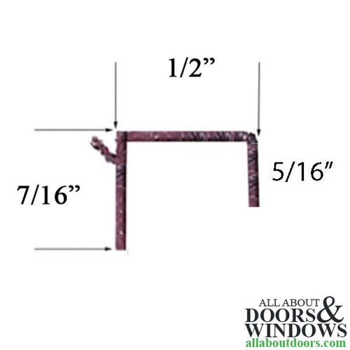 Vinyl C-500 Glazing Bead 3 line Shape Short Leg 6ft - Vinyl C-500 Glazing Bead 3 line Shape Short Leg 6ft