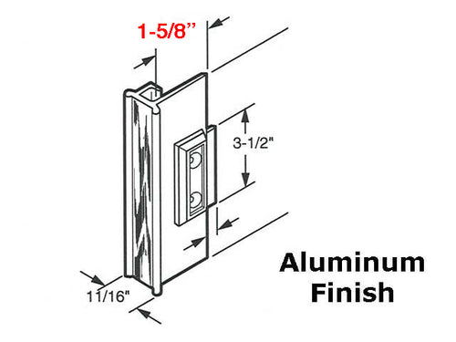 Latch and Pull - Vinyl and Aluminum Sash Hardware, Plastic / Aluminum - Black - Latch and Pull - Vinyl and Aluminum Sash Hardware, Plastic / Aluminum - Black