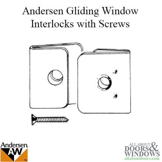 Interlocks with screws, Andersen Perma-Shield Gliding Window