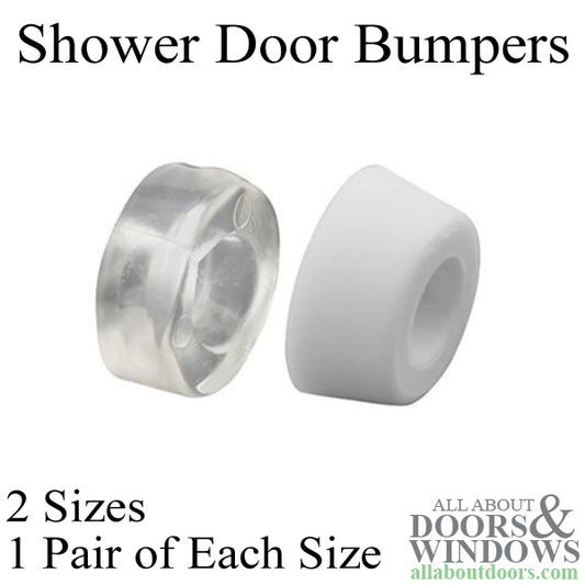 Anti-Slam Protective Bumper Assortment White Rubber