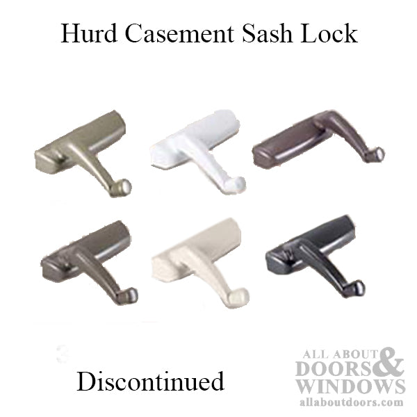 Hurd Casement sash lock, 2-3/8 holes RH - Discontinued - Hurd Casement sash lock, 2-3/8 holes RH - Discontinued