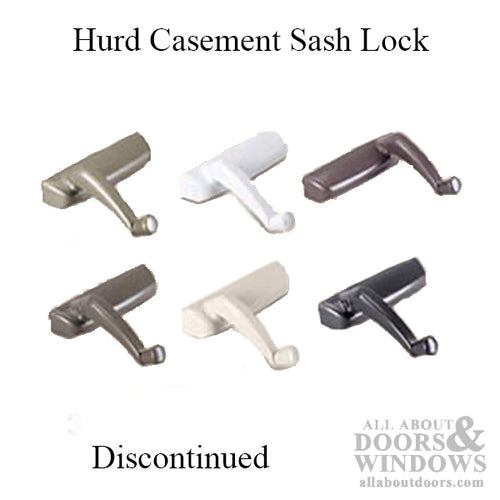 Hurd Casement sash lock, 2-3/8 holes RH - Discontinued - Hurd Casement sash lock, 2-3/8 holes RH - Discontinued