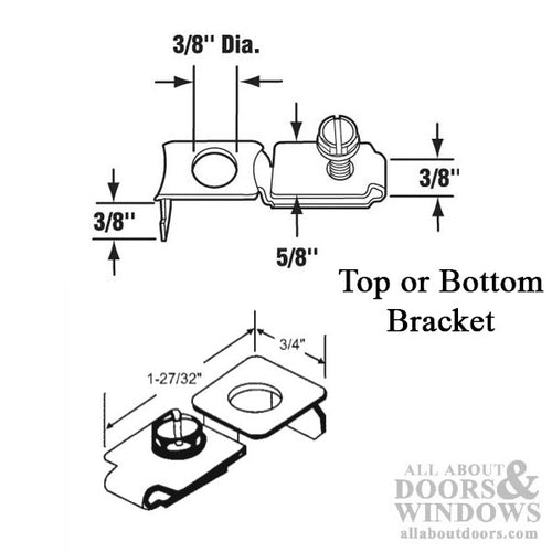 Bracket, Pivot,  Top or Bottom - Bracket, Pivot,  Top or Bottom