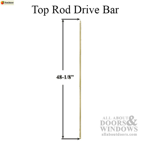 Auxiliary Locking Module Drive Bar / Rod, IPD 8-0 Door - Top - Auxiliary Locking Module Drive Bar / Rod, IPD 8-0 Door - Top