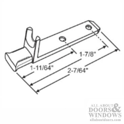 Pivot Bar, L-Shaped, 2-1/8