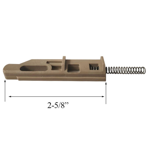 Peachtree Ariel Double Hung Aluminum Upper Sash Tilt Latch Driftwood Finish - Slide with Spring (Pack) - Peachtree Ariel Double Hung Aluminum Upper Sash Tilt Latch Driftwood Finish - Slide with Spring (Pack)