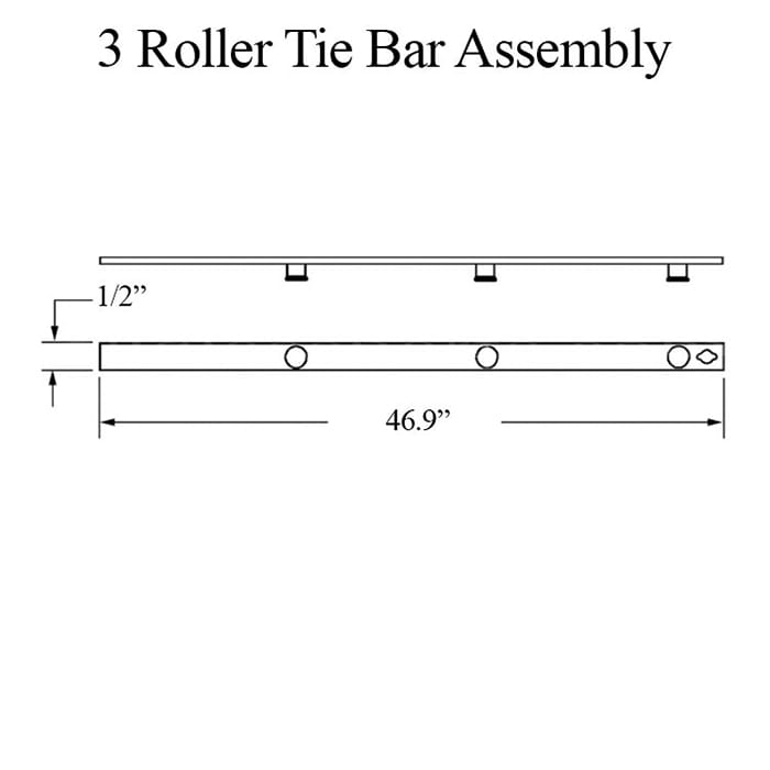 Truth 3 Roller Tie Bar,  Interlock roller 46.9