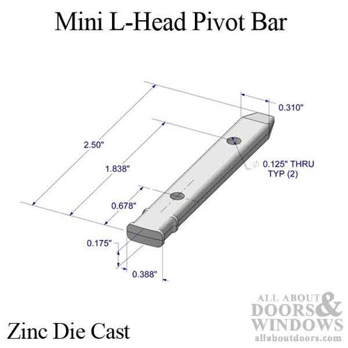 Pivot Bar, 2-1/2