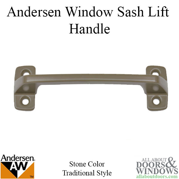 Andersen Sash Lift Handle For Double Hung Windows Sash Handle With 4 Screw Holes - Andersen Sash Lift Handle For Double Hung Windows Sash Handle With 4 Screw Holes