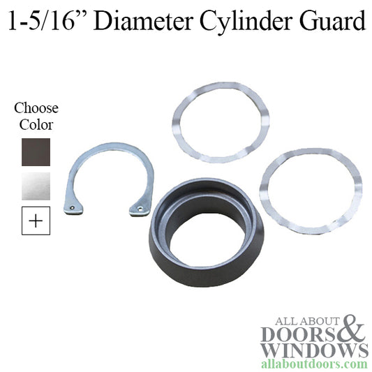 Cylinder Guard,  Mortise 3/4 inch thick  Aluminum