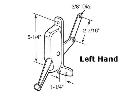 Operator, Type 2 Awning Window, Alumnium  ABC  LH - Operator, Type 2 Awning Window, Alumnium  ABC  LH