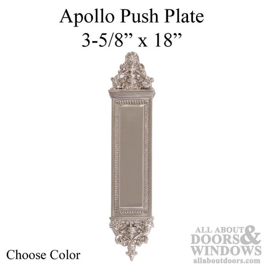 Apollo Push Plate 3-5/8" x 18"