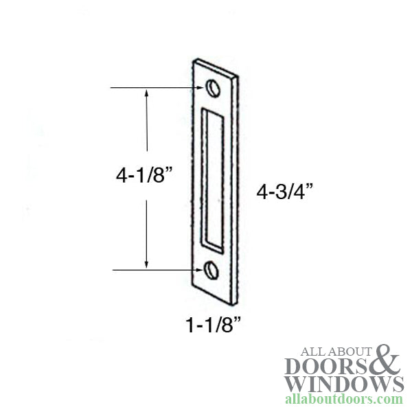 Marks Strike Plate Flat Strike Plate for Storm Doors - Marks Strike Plate Flat Strike Plate for Storm Doors