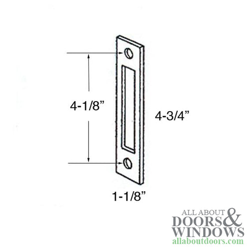 Marks Strike Plate Flat Strike Plate for Storm Doors - Marks Strike Plate Flat Strike Plate for Storm Doors