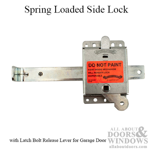 Overhead Garage Door Side Lock