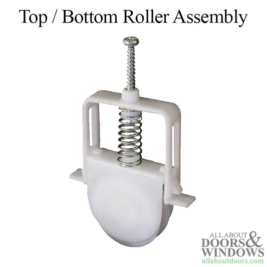 Roller Assembly with 1 Inch Nylon Wheel for Sliding Screen Door