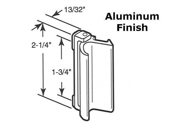 Latch and Pull - Vinyl and Aluminum Sash Hardware, Diecast / Aluminum - Aluminum - Latch and Pull - Vinyl and Aluminum Sash Hardware, Diecast / Aluminum - Aluminum
