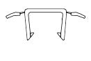 V2396 Head Jamb Frame Weatherstrip, Beige, 104.386