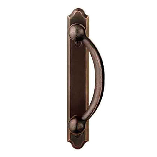 Andersen Frenchwood Gliding Door Trim Hardware, Encino, 2 Panel Exterior ONLY - Distressed Bronze