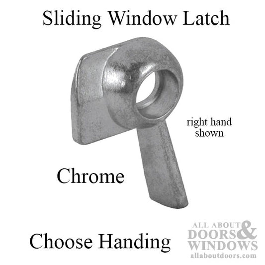 Latch - Vinyl and Aluminum Sash Hardware, Diecast, Chrome - Choose Handing