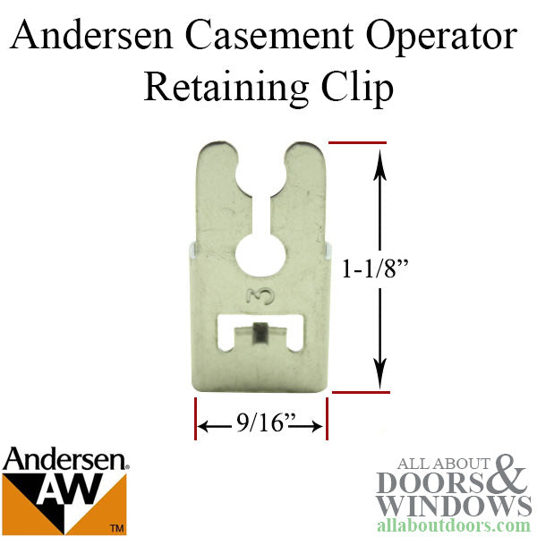 Andersen Perma-Shield Casement Windows - Operator Retaining Clip - Andersen Perma-Shield Casement Windows - Operator Retaining Clip