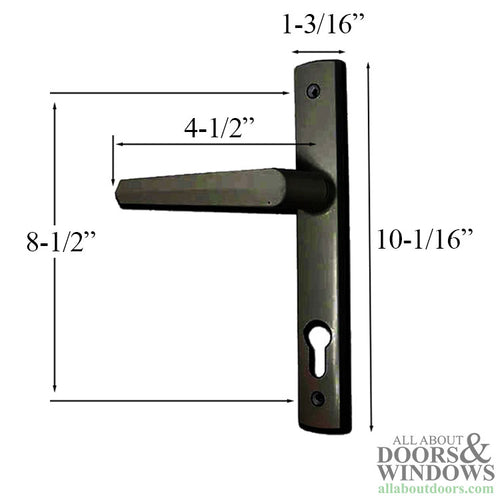 Aria Interlock  LCL 92mm PZ  Active Handle Set Trim - Aria Interlock  LCL 92mm PZ  Active Handle Set Trim